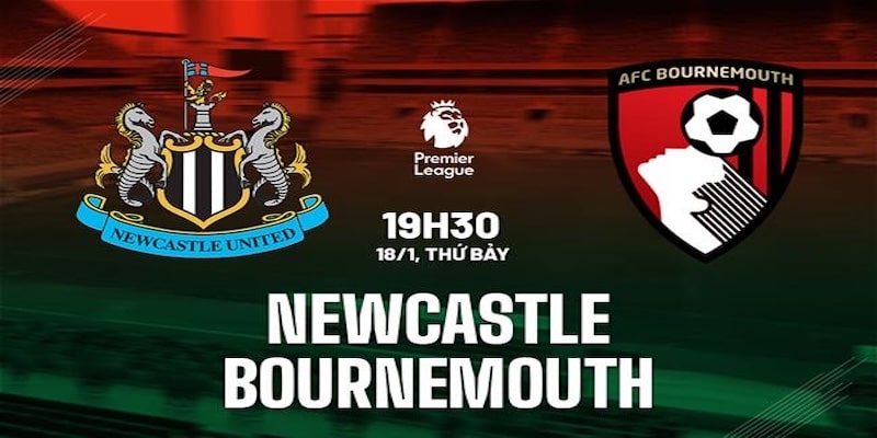 Ví dụ điển hình về trận Newcastle vs Bournemouth